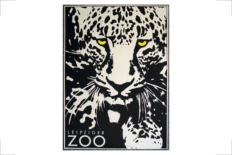 Jutta Damm-Fiedler, Plakat: Zoo Leipzig, P1, 1975, Entwurf Fotografik