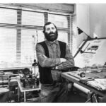 1 Eberhard Heinig im Atelier, 1986, Foto: H. J. Mirschel