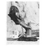 12 Schaufelradbagger SRs 130 mit Schaufelradfangkorb und Hubkabine für TAKRAF-Betrieb Georgi Dimitroff, Magdeburg, 1977, Modell M 1:25