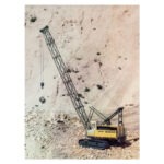 13 Universalbagger UB 1411, für TAKRAF-Betrieb ZEMAG Zeitz, 1972, Modell M 1:25 (als Kran), „Gutes Design“