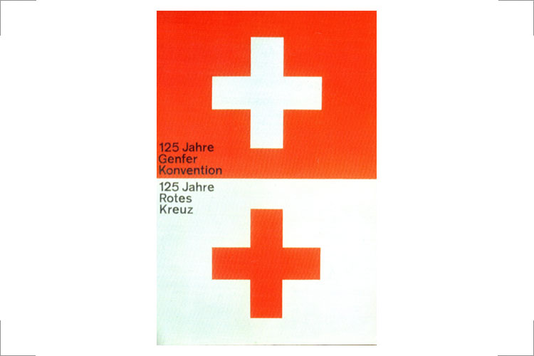 Handschick, 125 Jahre Genfer Konvention – 125 Jahre Rotes Kreuz, Plakat, 1988