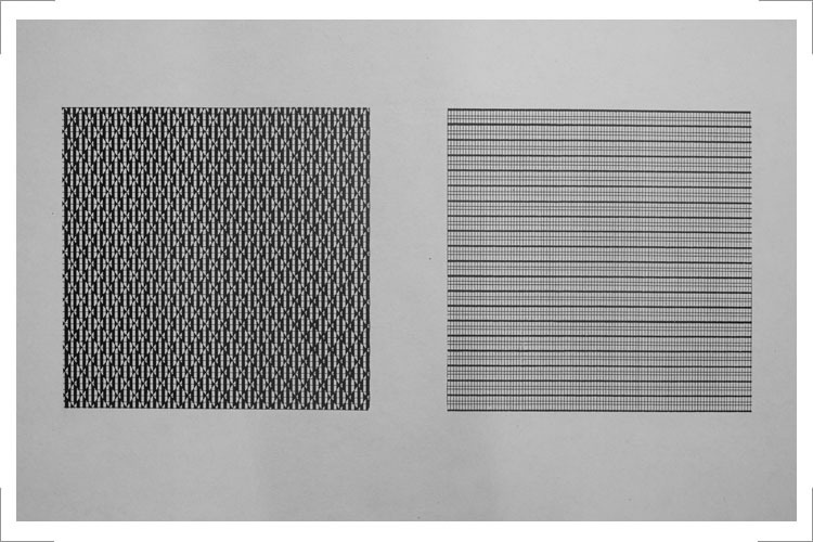 Lehre an der Fachschule für angewandte Kunst Heiligendamm Rasterzeichnungen 1980 - 1986 Grundlagenstudium im 1.Studienjahr