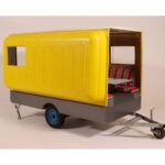 18 Klapp-Wohnwagen CAMP 3.3 auf Fahrgestell „unitrans“, 1984, Funktions-Modell M 1:5, Foto: Museum für Stadt und Technik Ludwigsfelde (MUST) 2022