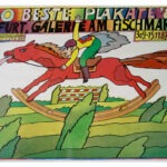 100 Beste Plakate 1986, Ausstellungsplakat 1, Aquarell A4, Offsetdruck P1, 1986