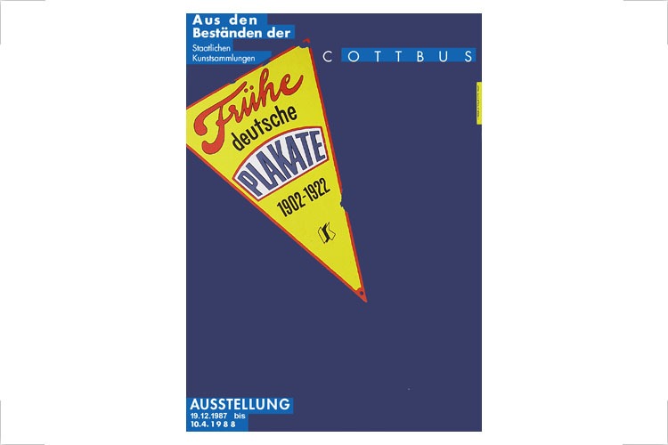 Ausstellungsplakat Frühe deutsche Plakate. Staatliche Kunstsammlung Cottbus, Offset, P1, 1987