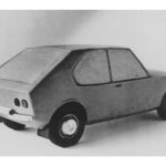 4 Entwurf Wartburg 355 Coupé, für Automobilwerk Eisenach (AWE), 1968, Plastilin-Modell M 1:10 