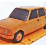 5 PKW-Entwurf „Perspektiv-PKW 405“, für Automobilwerk Eisenach (AWE), 1970, Plastilin-Modell M 1:5, Foto: Museum für Stadt und Technik Ludwigsfelde (MUST) 2022