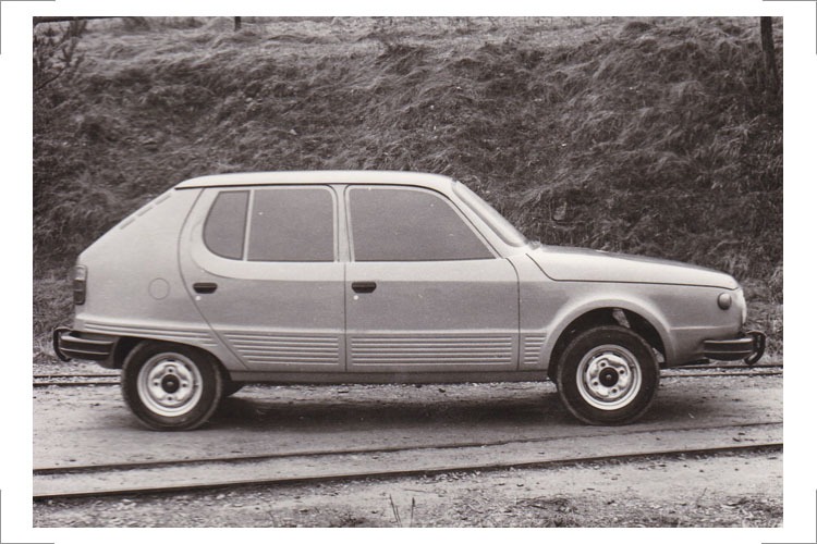 6 Gemeinschaftsentwurf RGW-Auto P 760, für Automobilwerk Eisenach (AWE), Automobilwerk Zschopau (AWZ) und Škoda, 1971, Gestalter-Team: Karl Clauss Dietel, Lutz Rudolph, Hans Fleischer, Eberhard Heinig