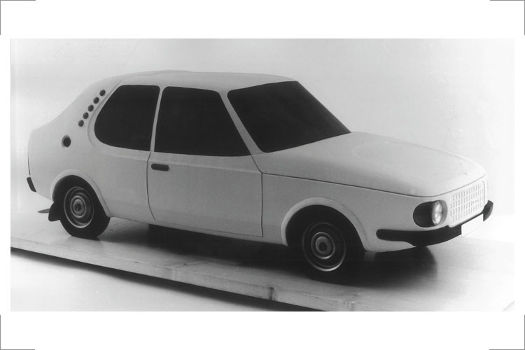 7 Stufenheck-PKW ZE 1100, für Automobilwerk Eisenach (AWE), 1972, Plastilinmodell M 1:5, Foto: Heinz Böhme